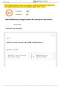 WGU D686 Operating Systems for Computer Scientists &vert;PA and OA&vert; Explore New 250 All Zybook Questions and Answers&vert;2025 Update 100&percnt; Correct