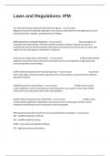 Laws and Regulations&colon; IPM Proctored Exam Questions And Answers Guaranteed Pass&period;