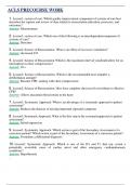 ACLS PRECOURSE WORK 2024&sol;2025 &vert; QUESTIONS WITH 100&percnt; VERIFIED ANSWERS AND COMPREHENSIVE RATIONALES &vert; GRADED A&plus;