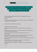 Army Electrical Explosives Safety &lpar;Ammo- 28&rpar; Exam With Latest Questions And Answers&period; Updated And Verified