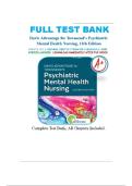 Test Bank for Davis Advantage for Townsend's Psychiatric Mental Health Nursing&comma; 11th Edition by Karyn I&period; Morgan All Chapters included LATEST&period;