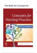 Test Bank for Concepts for Nursing Practice 4th Edition by Jean Foret Giddens All Chapters 1-57 LATEST&period;