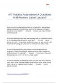 ATI Practice Assessment A Questions And Answers Latest Update&excl;&excl;