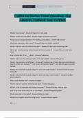 California Barber Exam Questions And Answers&period; Updated And Verified&period;