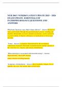 NUR 2063 &sol; NUR2063 LATEST UPDATE 2025 &ndash; 2026 EXAM UPDATE  ESSENTIALS OF PATHOPHYSIOLOGY&vert; QUESTIONS AND ANSWERSNUR 2063 &sol; NUR2063 LATEST UPDATE 2025 &ndash; 2026 EXAM UPDATE  ESSENTIALS OF PATHOPHYSIOLOGY&vert; QUESTIONS AND ANSWERS