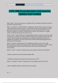 CON 1300 Exam Questions And Answers&period; Updated And Verified&period;