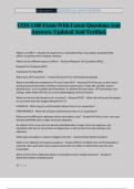 CON 1300 Exam With Latest Questions And Answers&period; Updated And Verified&period;