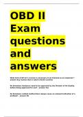 OBD II Exam questions and answers&period;