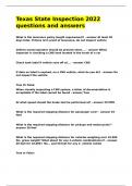Texas State Inspection 2022 questions and answers&period;
