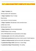 CLT LANA EXAM PREP &lpar;2025 &sol; 2026 Update&rpar; Questions and Verified Answers &vert; 100&percnt; Correct &vert; Grade A CLT LANA EXAM