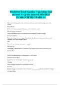 Electricity level 3 section 7 questions and answers A&plus; grade assured 2024&sol;2025 GUARANTEED GRADE A&plus;