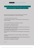 FAD 3220 Final Exam With Latest Questions And Answers&period; Updated And Verified&period;