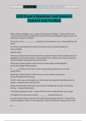GES Exam 4 Questions And Answers&period; Updated And Verified&period;