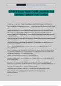 HS-BCP Exam Study Guide Questions And Answers&period; Updated And Verified&period;