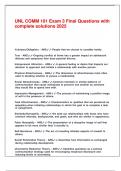 UNL COMM 101 Exam 3 Final Questions with complete solutions 2025&period;