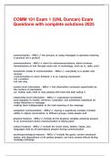 COMM 101 Exam 1 &lpar;UNL Duncan&rpar; Exam Questions with complete solutions 2025&period;