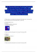 U&period;S&period; Forces Drivers Training Program  for Europe Final Exam 2025-2026  Comprehensive Questions with Verified  Correct Solutions &vert;&vert; 100 &percnt; Guaranteed  Pass&excl;&excl; <Recent Version> 