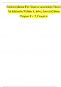 Solution Manual For Financial Accounting Theory  7th Edition byWilliam R&period; Scott&comma; Patricia O'Brien