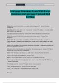 Mortgage Educators Exam With Latest Questions And Answers. Updated And Verified.
