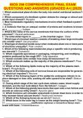 BIOS 256 COMPREHENSIVE FINAL EXAM QUESTIONS AND ANSWERS &vert;GRADED A&plus;&vert; &vert;2025&vert;