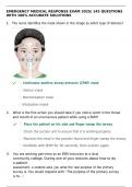   EMERGENCY MEDICAL RESPONSE EXAM 2025&vert; 143 QUESTIONS WITH 100&percnt; ACCURATE SOLUTIONS