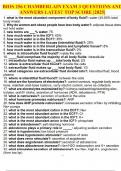 BIOS 256 CHAMBERLAIN EXAM 3 QUESTIONS AND ANSWERS LATEST TOP SCORE &vert;2025&vert;