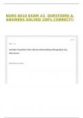 NURS 6010 EXAM &num;2  QUESTIONS & ANSWERS SOLVED 100&percnt; CORRECT&excl;&excl;
