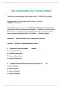 WGU C168 EXAM WITH 100&percnt; VERIFIED ANSWERS&excl;&excl;