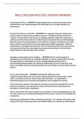 WGU C 909 EXAM WITH 100&percnt; VERIFIED ANSWERS&excl;&excl;
