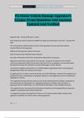 PA Motor Vehicle Damage Appraiser's License&period; Exam Questions And Answers&period; Updated And Verified&period;