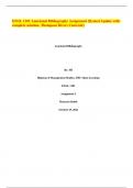 ENGL 1101 Annotated Bibliography Assignment 3&vert;Latest Update with complete solution- Thompson Rivers University
