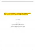 ENGL 1101 Assignment 1&comma;2&comma;3 and 4 Bundle with complete solution-Thompson Rivers University
