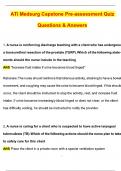 ATI Medsurg Capstone Pre-assessment quiz &lpar;2025 &sol; 2026 Update&rpar; Questions and Verified Answers &vert; 100&percnt; Correct &vert; Grade A