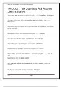 NWCA CET Test Questions And Answers Latest Solutions