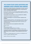 ATLS EXAM STUDY GUIDE QUESTIONS AND  ANSWERS LATEST UPDATED AND VERIFIED
