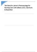 Test Bank for Pharmacology&colon; A Patient-Centered Nursing Process Approach 11th Edition &vert; McCuistion Q&A