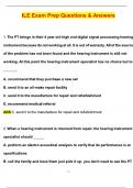 ILE Exam Prep Actual 2025 Questions and Answers 100&percnt; Correct