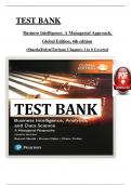 Test Bank - Business Intelligence&colon; A Managerial Approach&comma; Global Edition 4th Edition &lpar;Sharda&rpar;&comma; Chapter 1 - 8 > Download as Pdf File <
