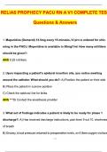 RELIAS PROPHECY PACU RN A V1 COMPLETE &lpar;2025 &sol; 2026 Update&rpar; Questions and Verified Answers &vert; 100&percnt; Correct &vert; Grade A&plus;