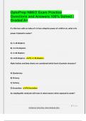 NBEO EXAM PACKAGE DEAL QUESTIONS AND VERIFIED DETAILED ANSWERS &vert; 100&percnt; GUARANTEED PASS &vert; ALREADY GRADED A&plus;