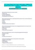 ATI TEAS PRACTICE TEST 2025-2026&period; COMPLETE QUESTIONS WITH CORRECT ANSWERS&period; LATEST UPDATE&period; GUARANTEED A&plus; GRADE&period;