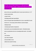 Post Mortem Care Chapter 42 Exam  Questions with 100&percnt; Correct Answers &vert;  Graded A&plus;