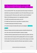 Post Mortem Care Exam Questions with  100&percnt; Correct Answers &vert; Already Graded A&plus;