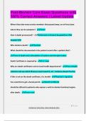 Post-Mortem Care Exam Questions with  100&percnt; Correct Answers &vert; Latest Update