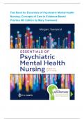 Test Bank for Essentials of Psychiatric Mental Health Nursing&colon; Concepts of Care in Evidence-Based Practice 8th Edition by Mary C&period; Townsend
