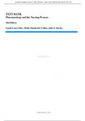 TEST BANK Pharmacology and the Nursing Process 9th Edition Linda Lane Lilley&comma; Shelly Rainforth Collins&comma; Julie S&period; Snyder