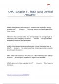 AMA - Chapter 8 - TEST &lpar;150&rpar; Verified Answers&excl;&excl;