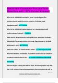 Residential Contractor Practice Exam Questions with 100&percnt; Correct Answers
