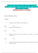 Automotive Technology A Systems Approach 5th Edition by Jack Erjavec Test Bank 2025-2026&period; Questions with verified answers&period; GUARANTEED A&plus; GRADE&period;