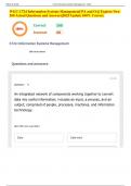WGU C724 Information Systems Management&vert; PA and OA&vert; Explore New 260 Actual Questions and Answers&vert;2025 Update 100&percnt; Correct&period;
